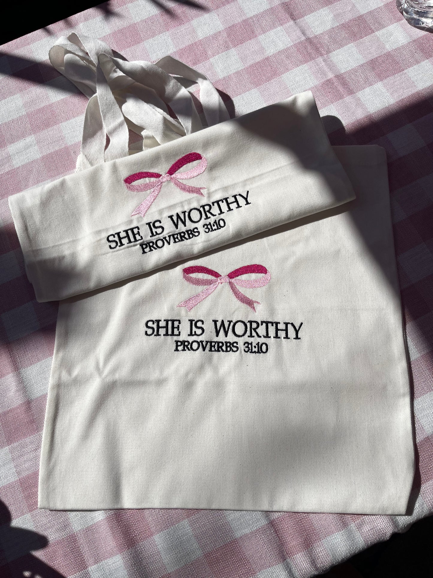 She is Worthy Tote