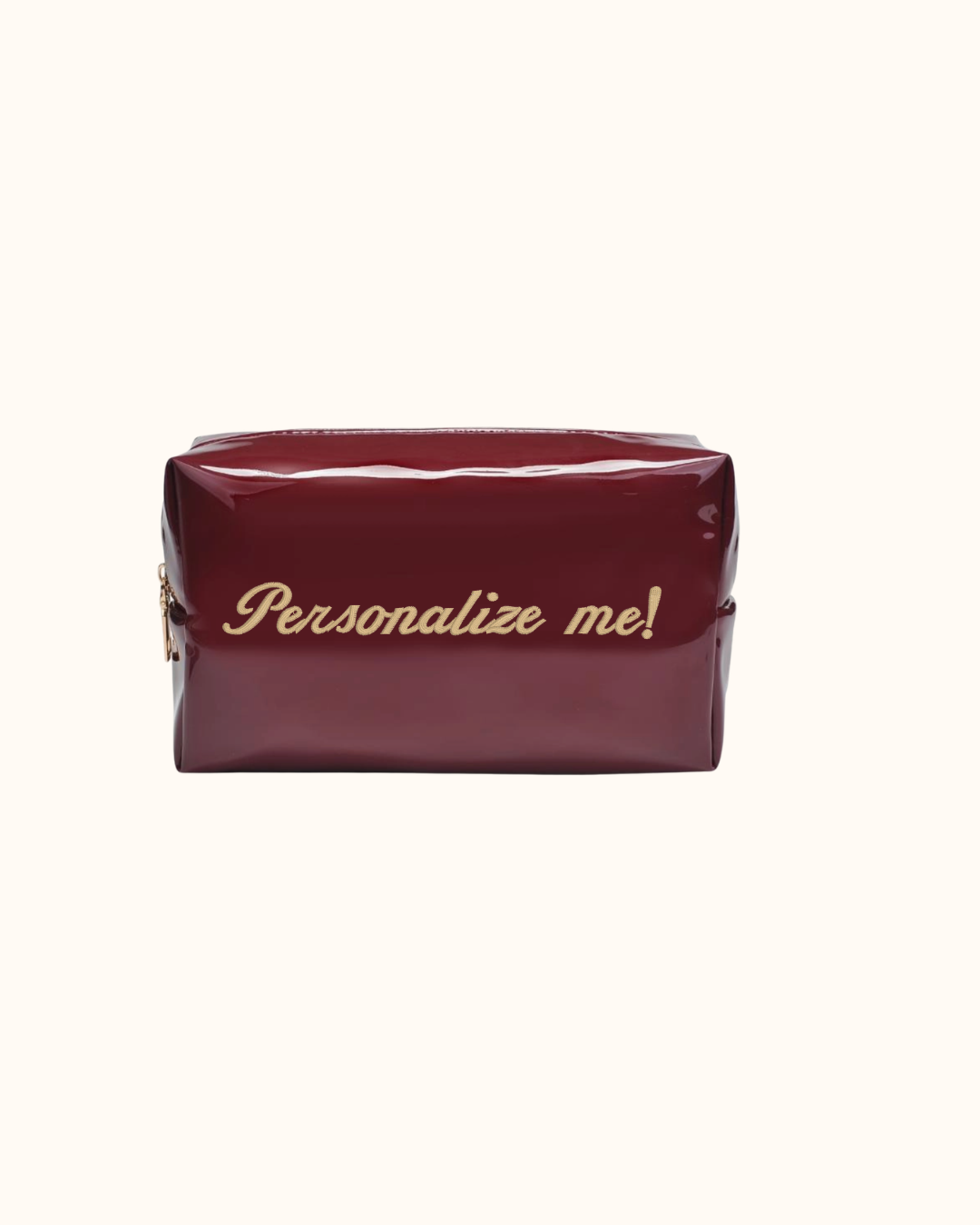 Custom Embroidered Chic Cosmetic Pouch — Personalized Makeup Bag Gift