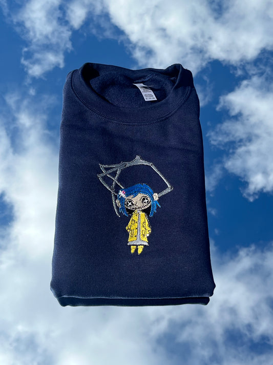 Button eye doll sweatshirt 🧵🪡