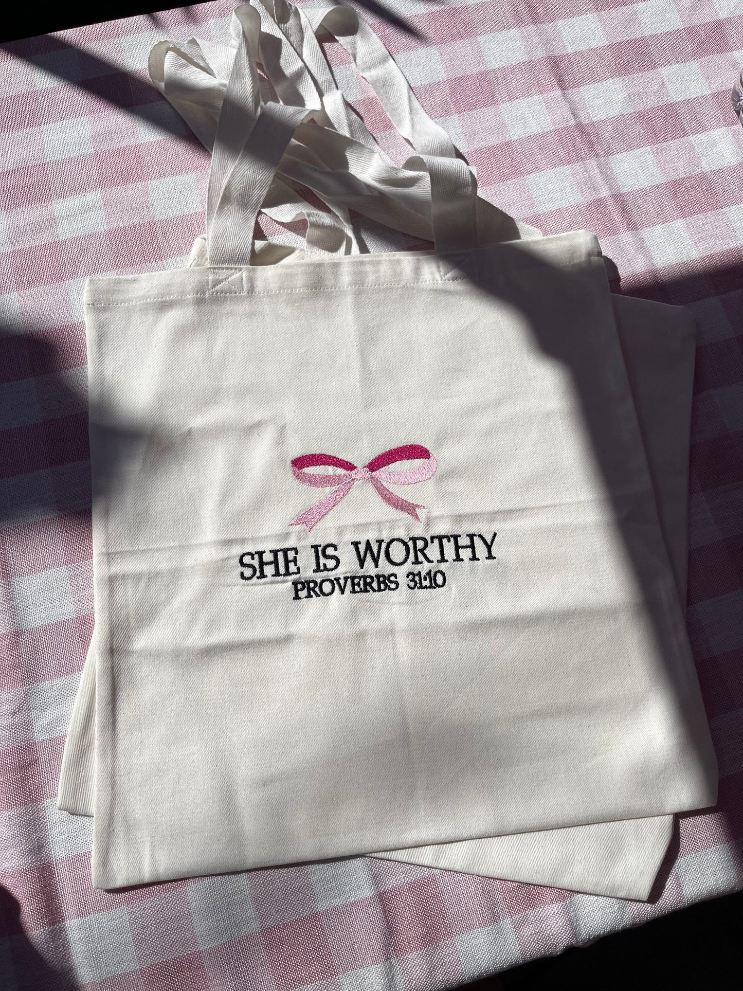 She is Worthy Tote